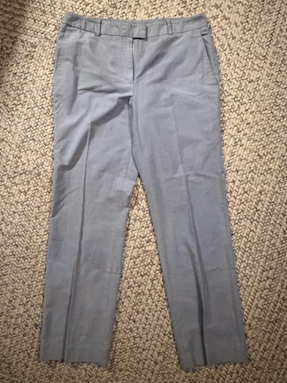Brooks Brothers Caroline Fit Cotton Pants 10 Light Blue